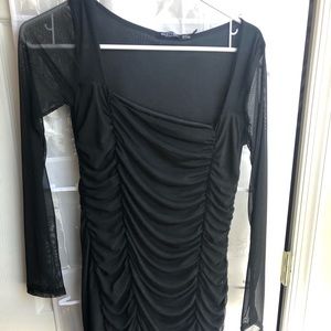 Black bodycon dress